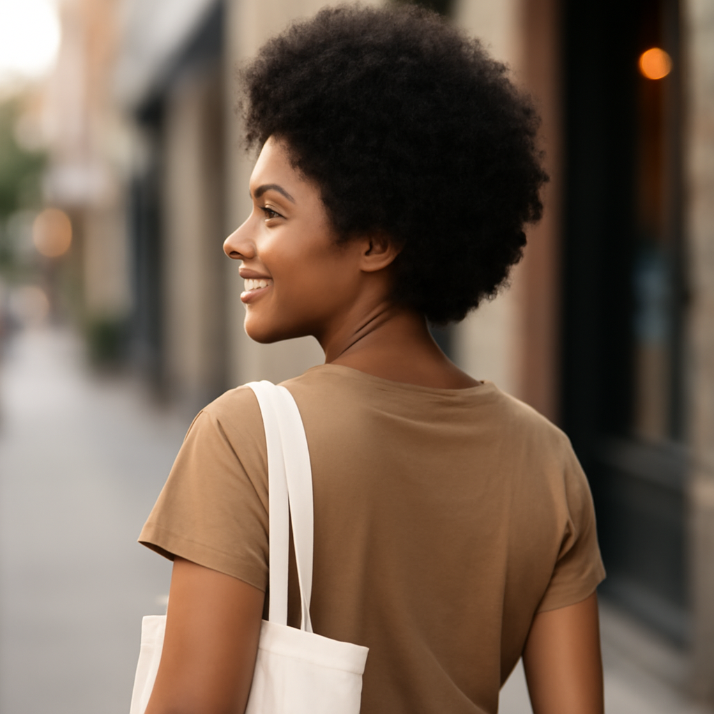 afro - Back View