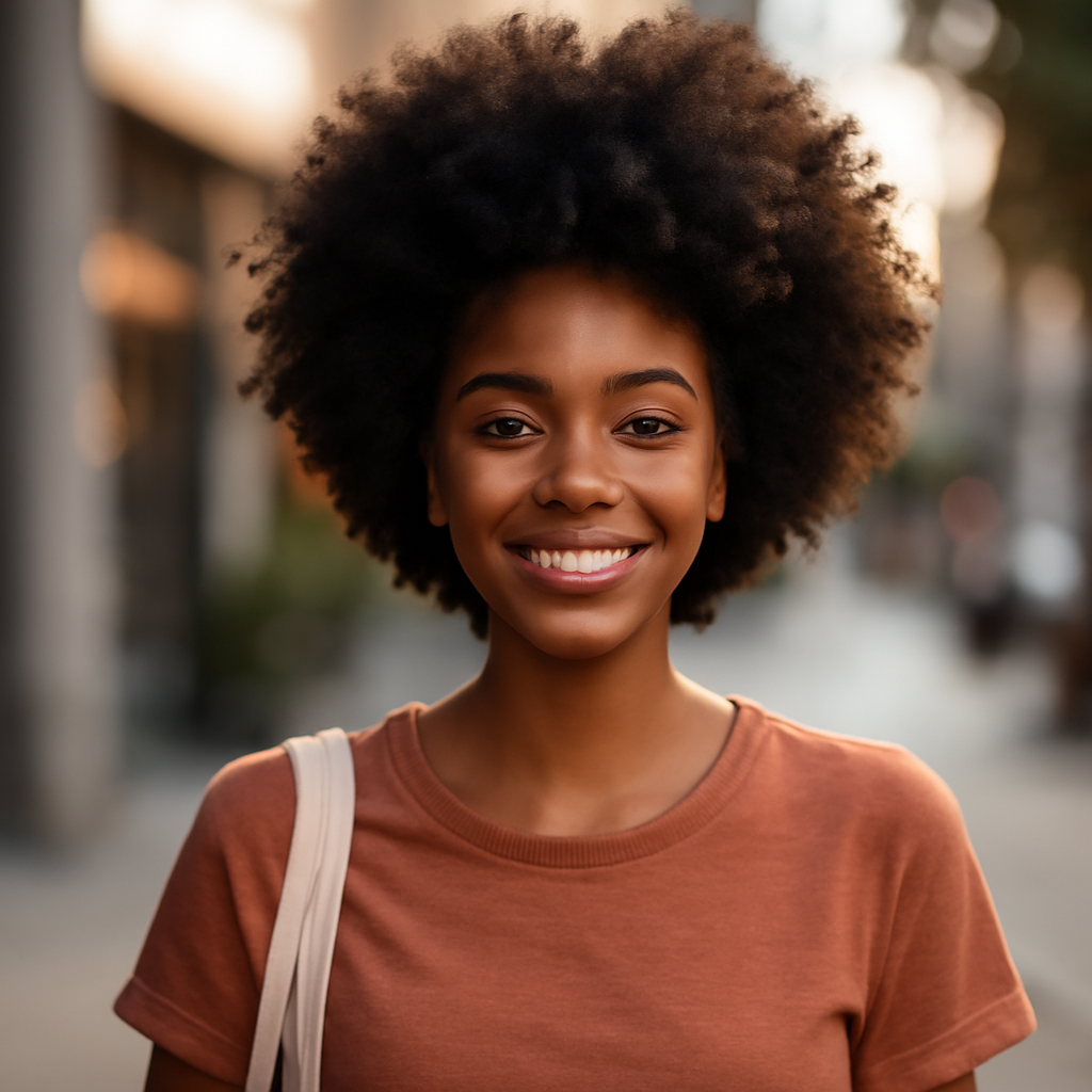 afro - Front View