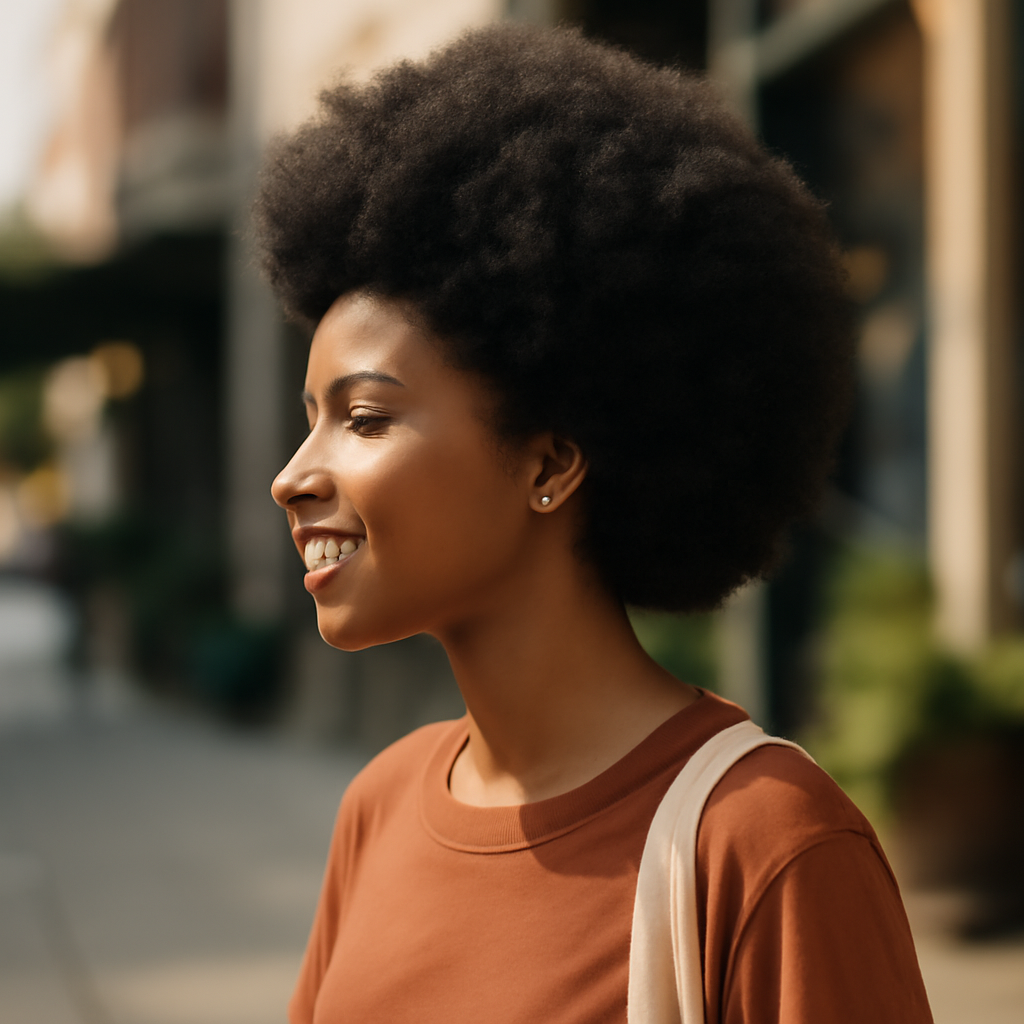 afro - Side View