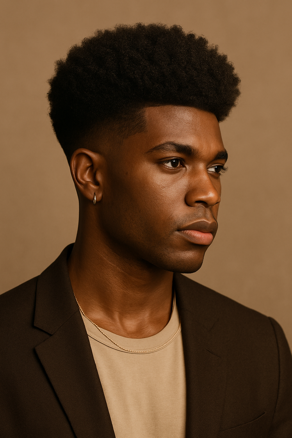 Afro Taper: The Sharp, Sculpted Cut That Lets Your Curls Shine - Front View