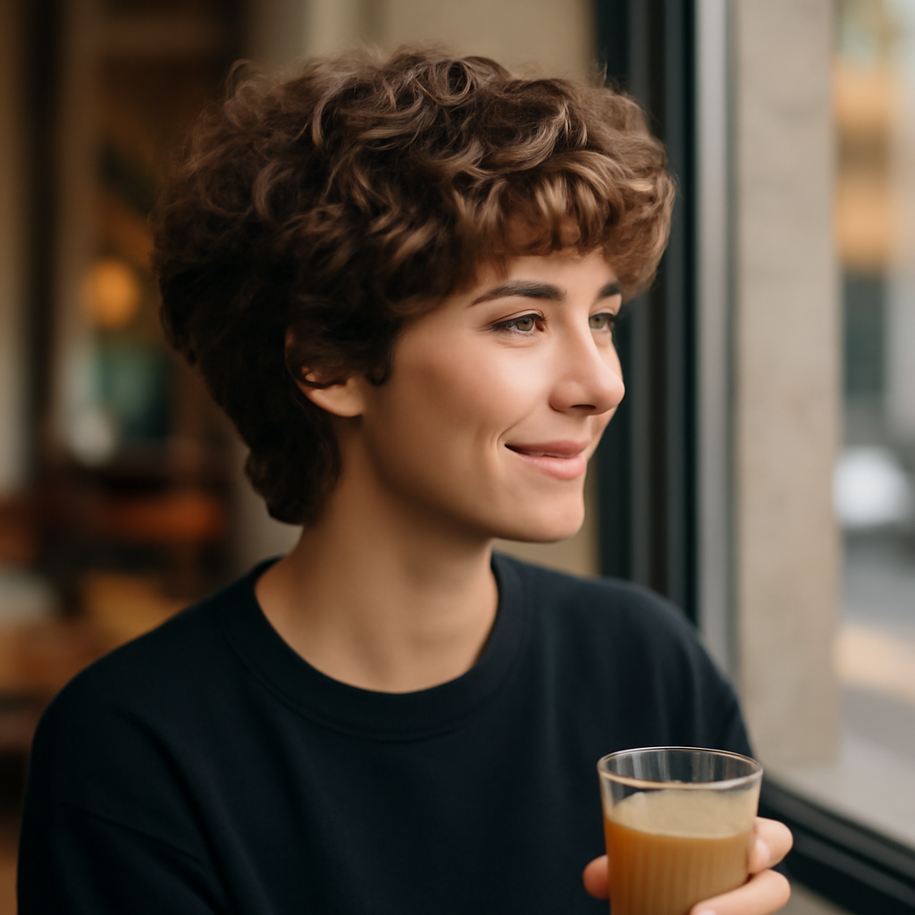 alpaca haircut - 3/4 Profile View