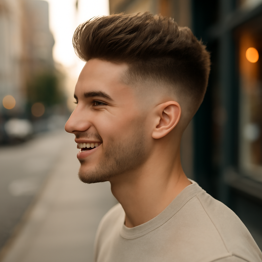 blowout fade - Side View
