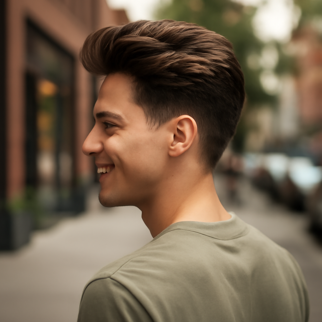 blowout haircut - Back View