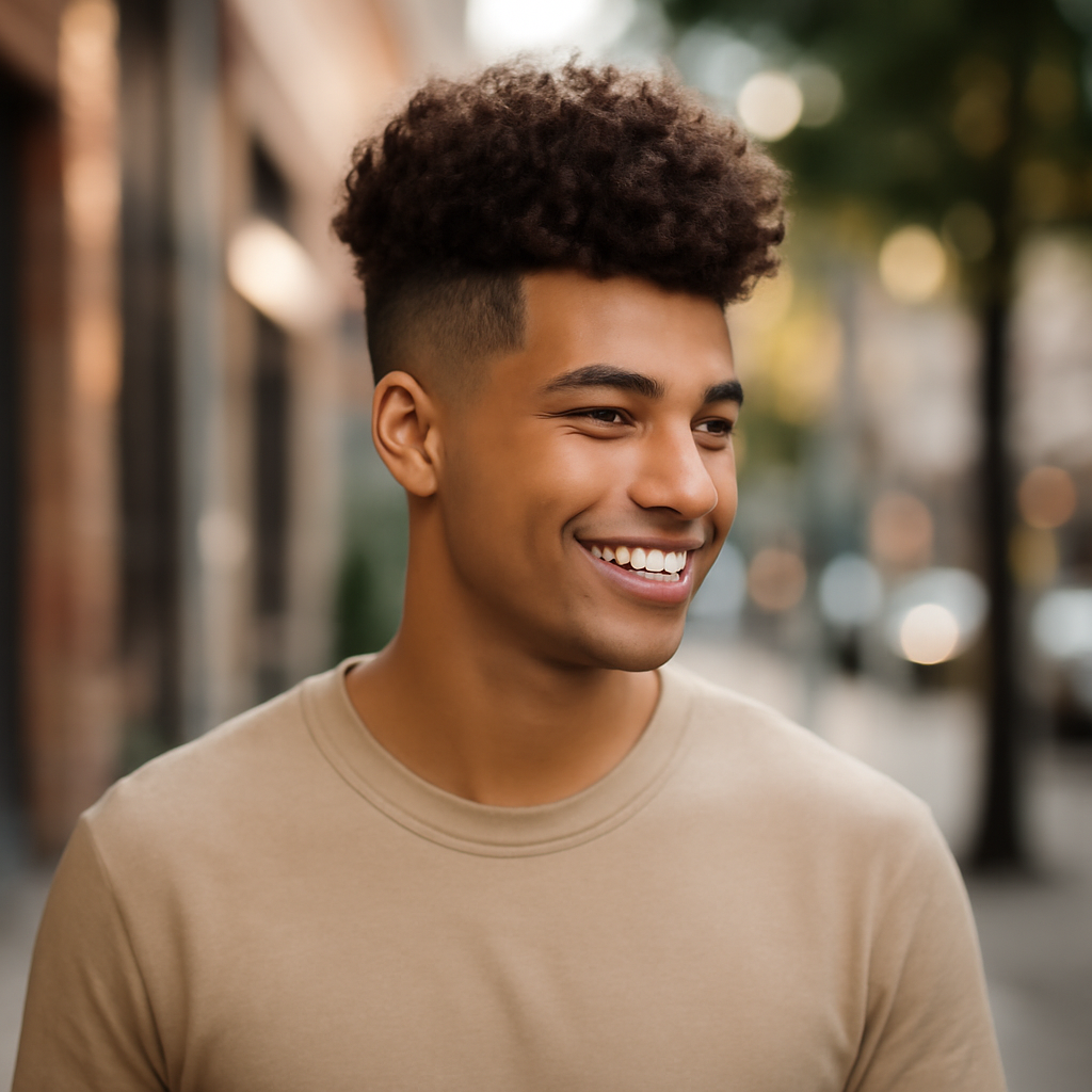 blowout taper fade - Back View