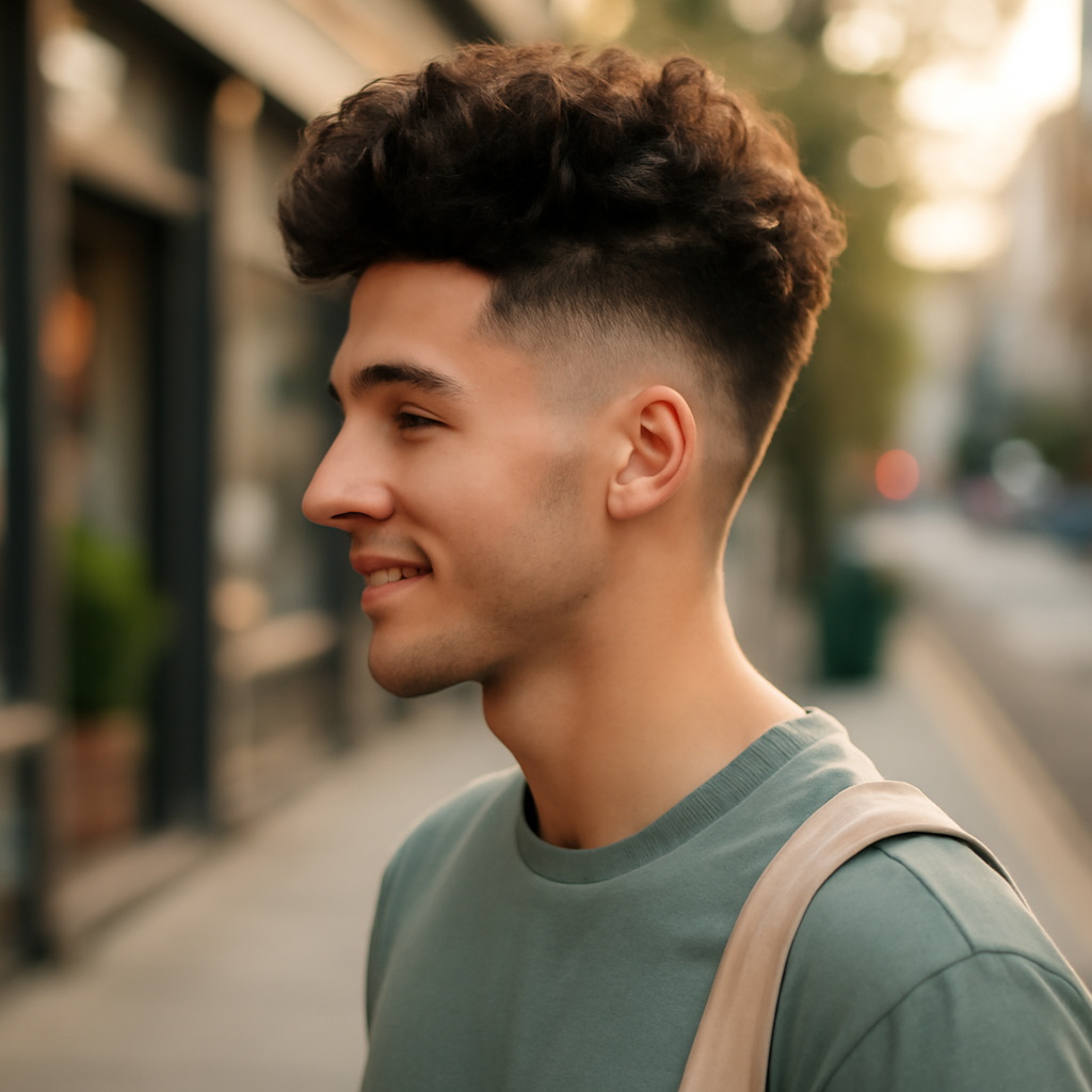 blowout taper fade - Side View