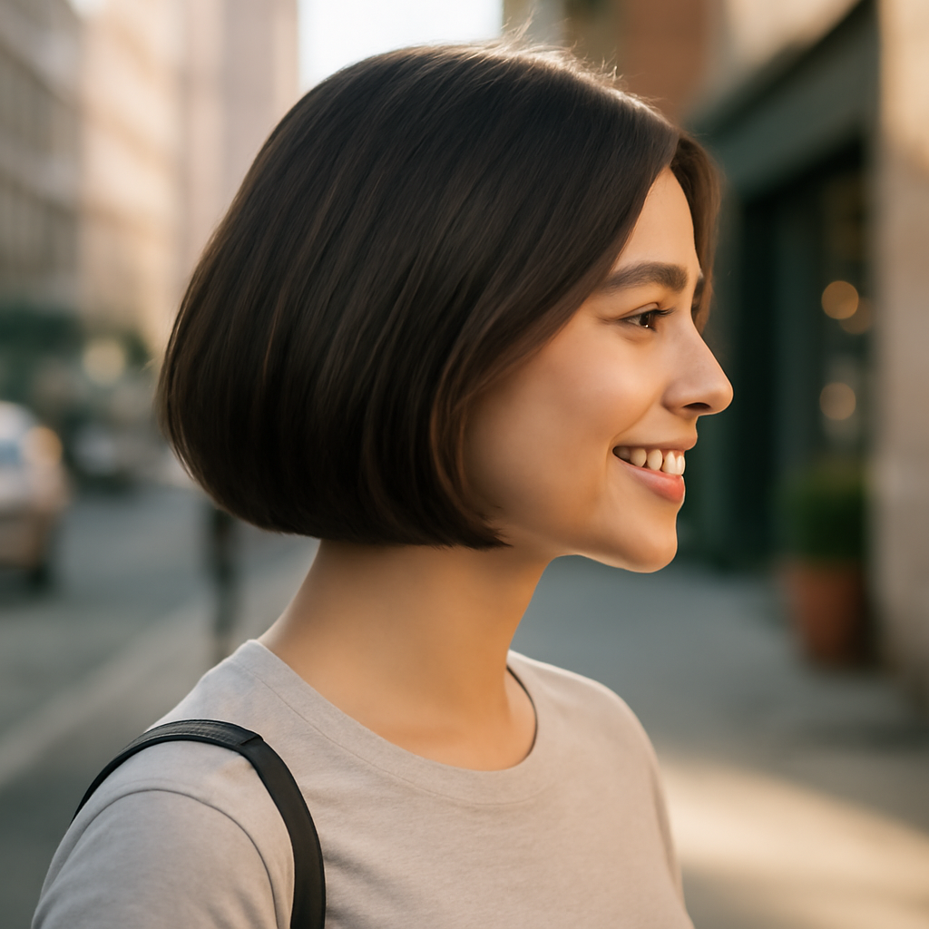 bob haircut - Side View
