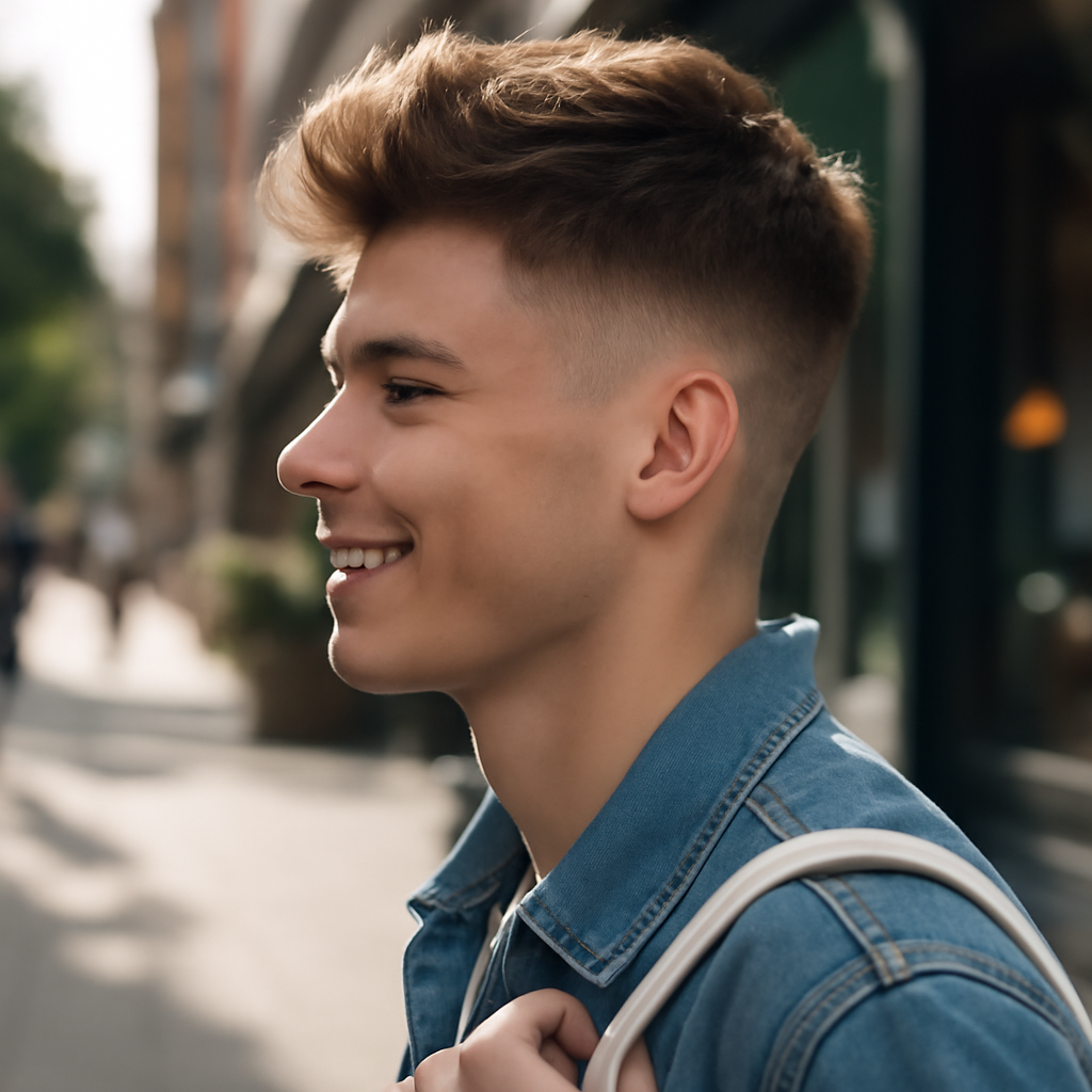 boys haircuts 2024 - Side View