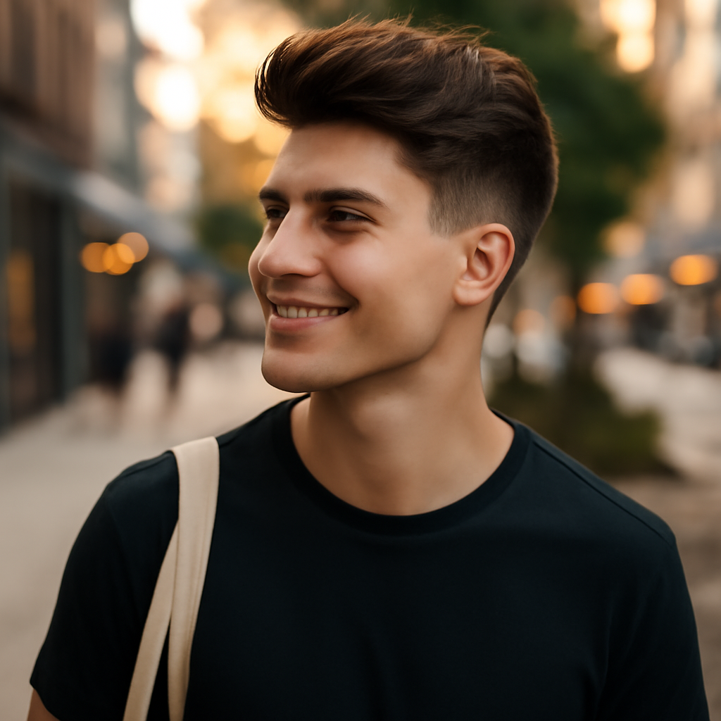 boys haircuts 2024 - 3/4 Profile View