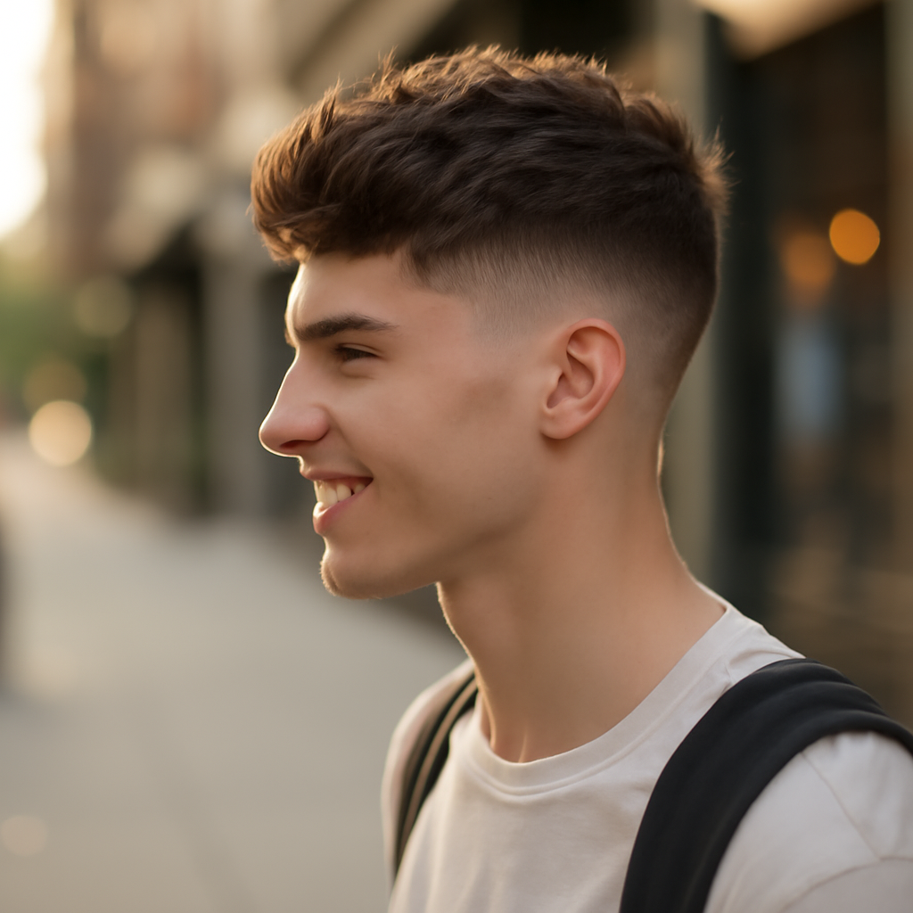 boys haircuts 2025 - Side View