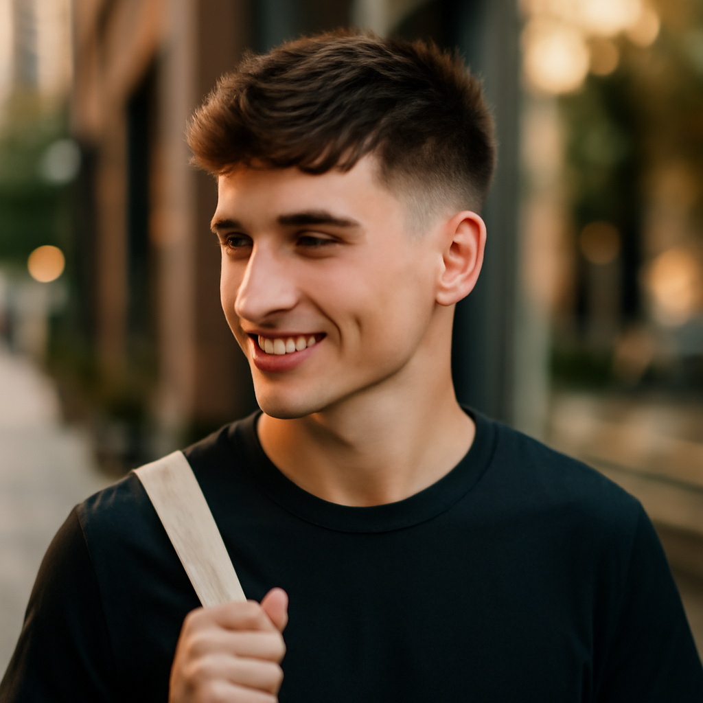 boys haircuts 2025 - 3/4 Profile View