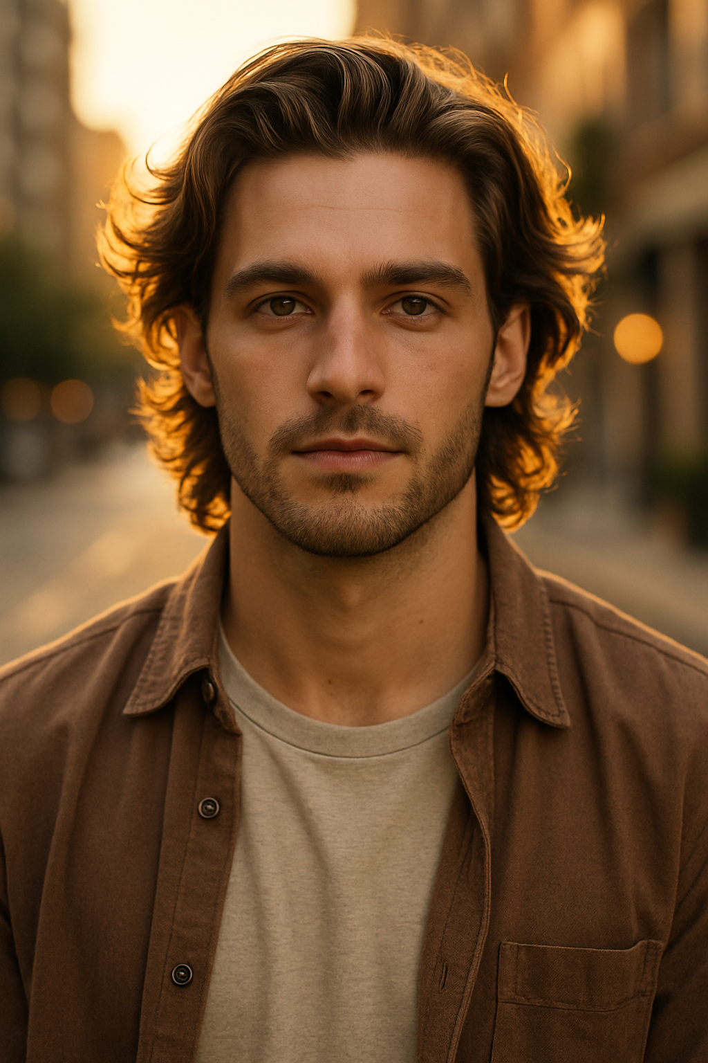 Bro Flow Haircut: The Effortlessly Cool Medium-Length Style Every Guy Wants - Front View