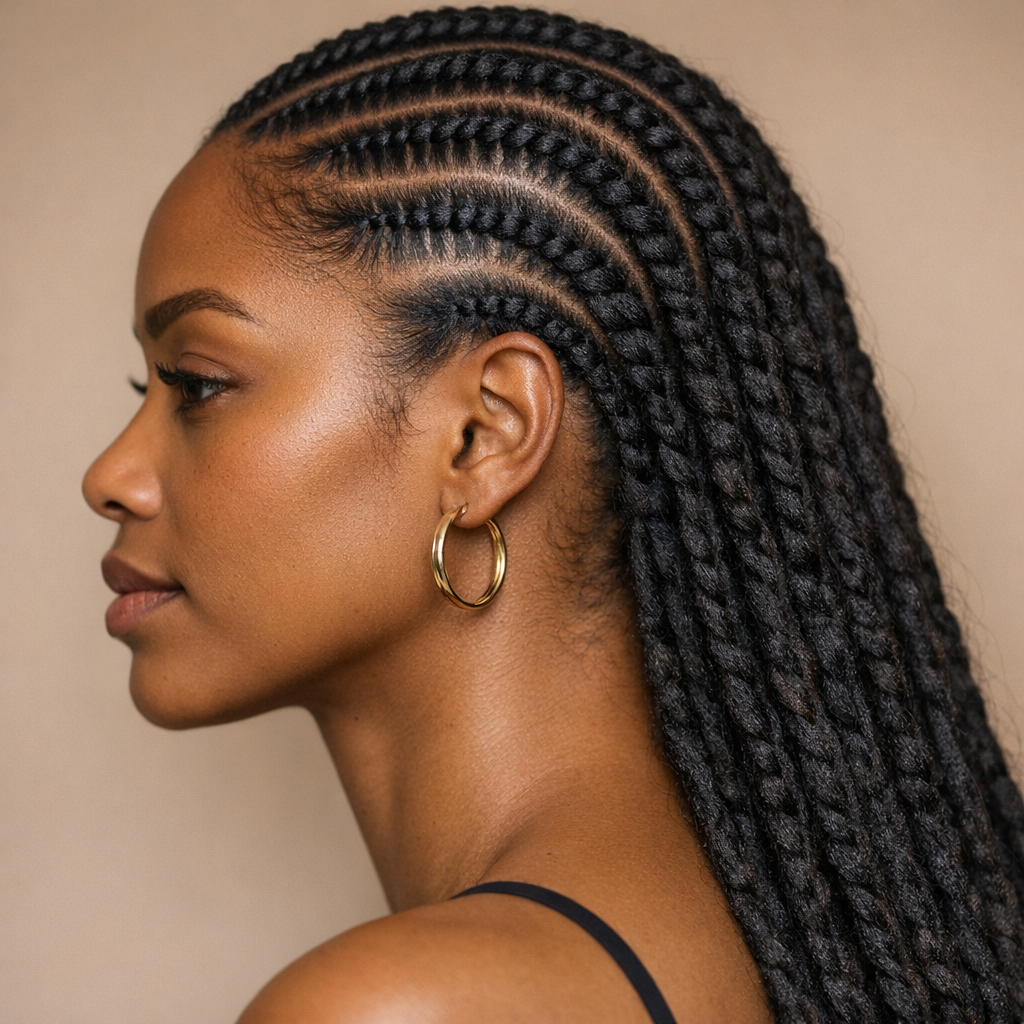 Cornrow Loc Braids: The Sleek, Protective Style That Looks Like Fresh Locs - Side View