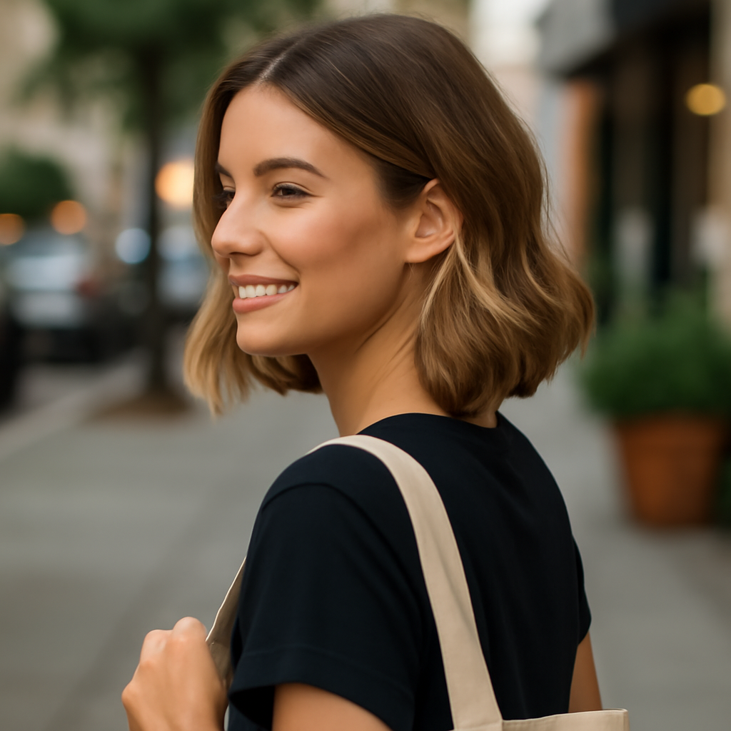 easy hairstyles - 3/4 Profile View