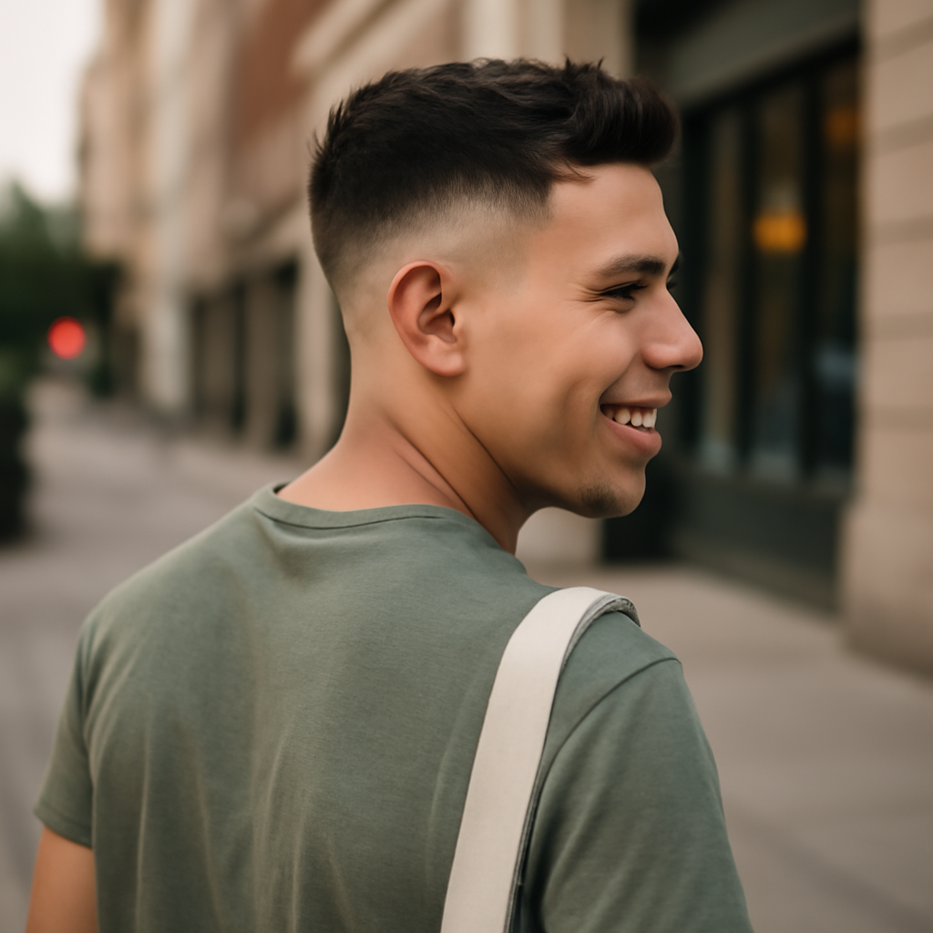 fade boys haircut - Back View