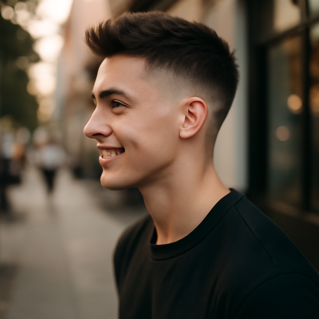 fade boys haircut - Side View