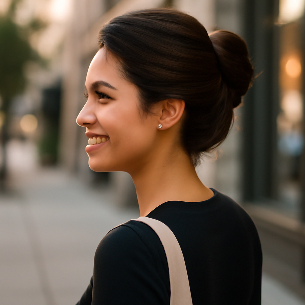 French Twist - 3/4 Profile View