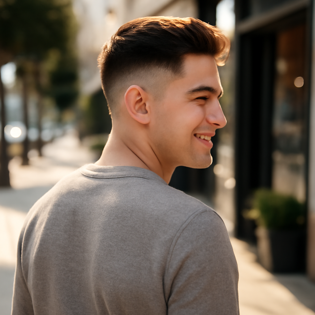 haircut for men - Back View