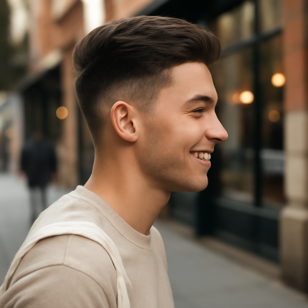 haircut for men - Side View