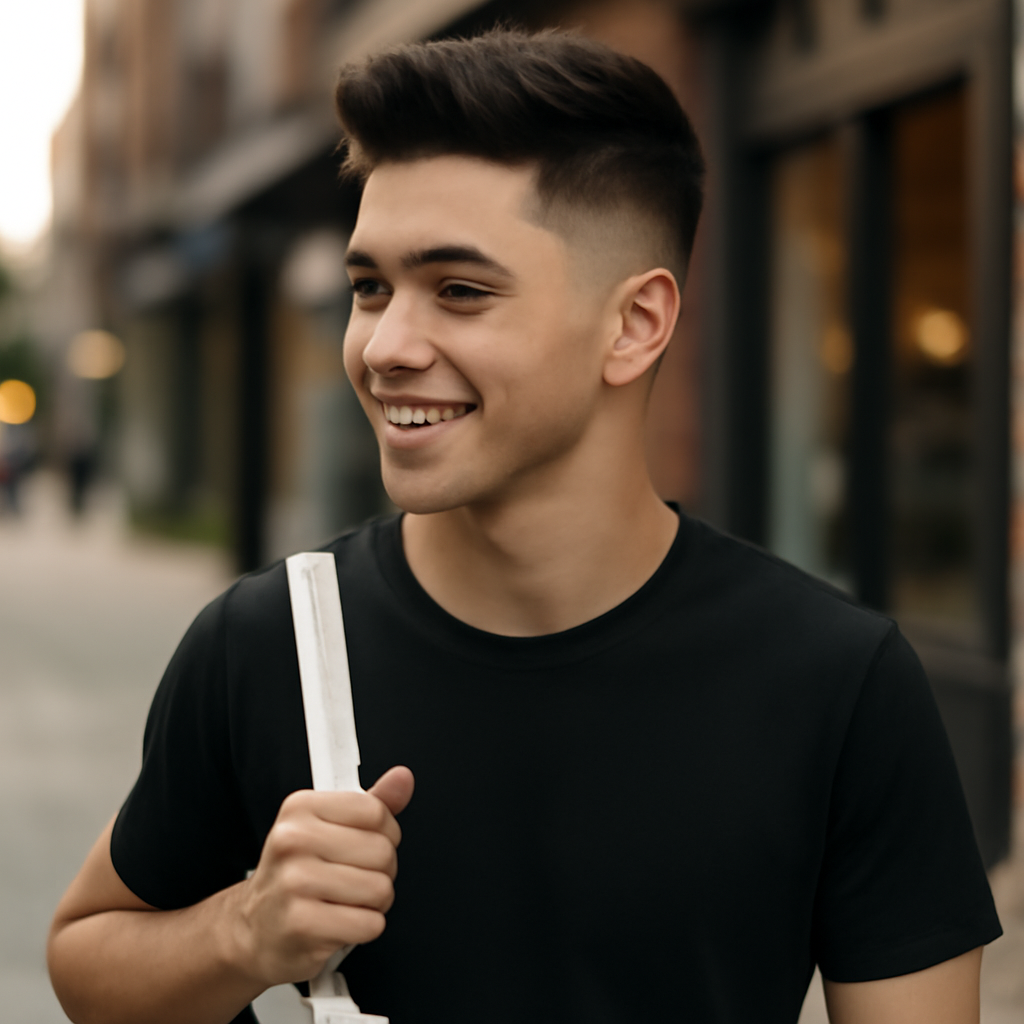 haircuts for men - 3/4 Profile View