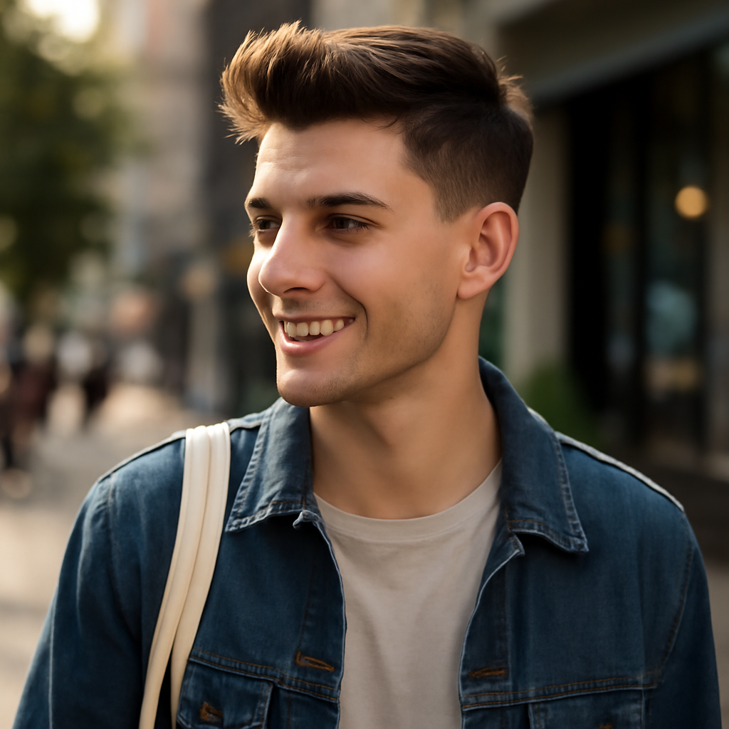 hairstyles for men - 3/4 Profile View