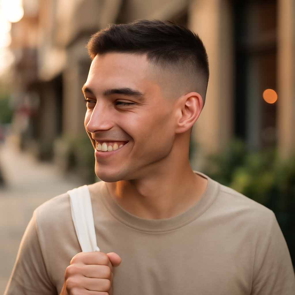 High and Tight - 3/4 Profile View