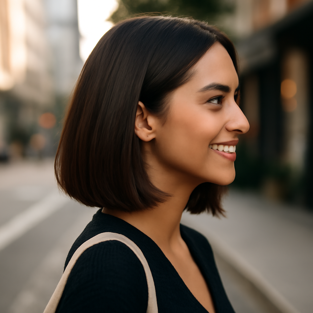 long bob - Side View
