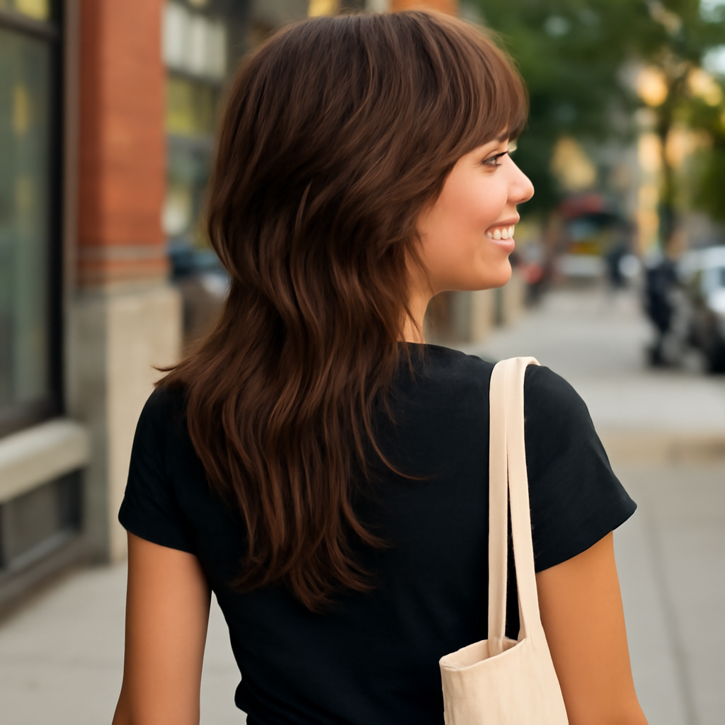 long wolf cut - Back View