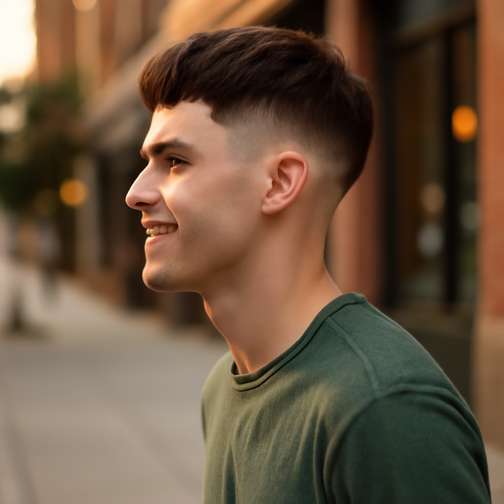 low burst fade - Side View