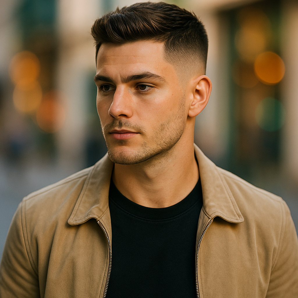 Low fade haircut example 1