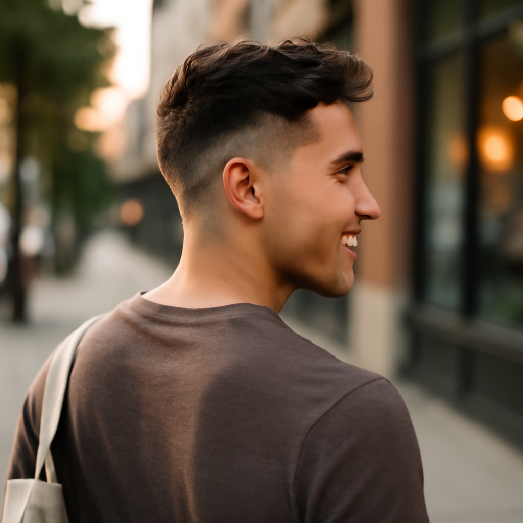 low skin fade - Back View