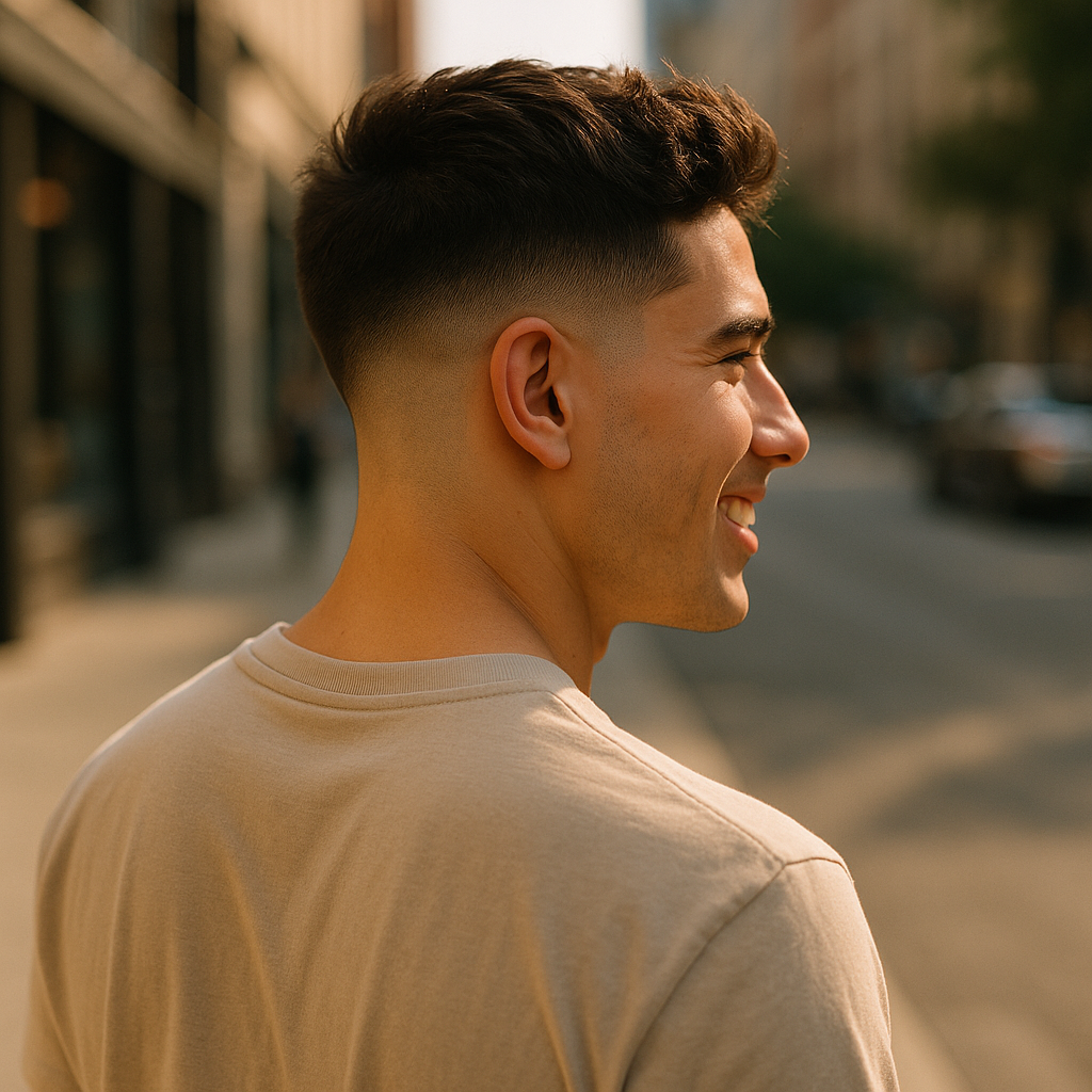 low taper fade - Back View