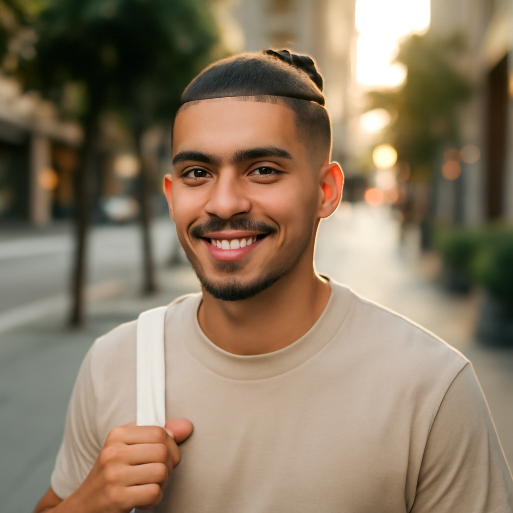 low taper fade ninja - Front View