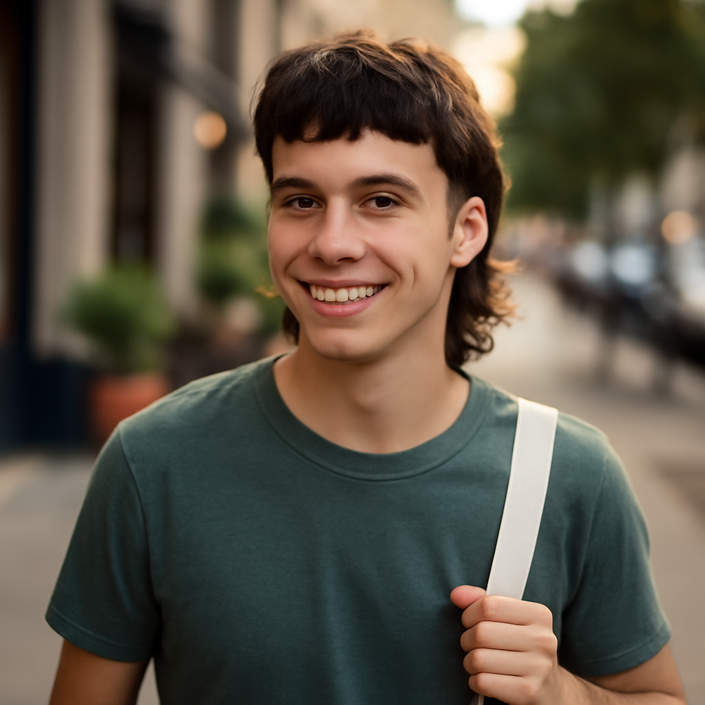 low taper mullet - Front View