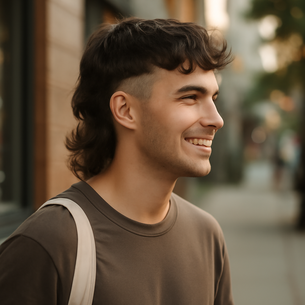 low taper mullet - 3/4 Profile View
