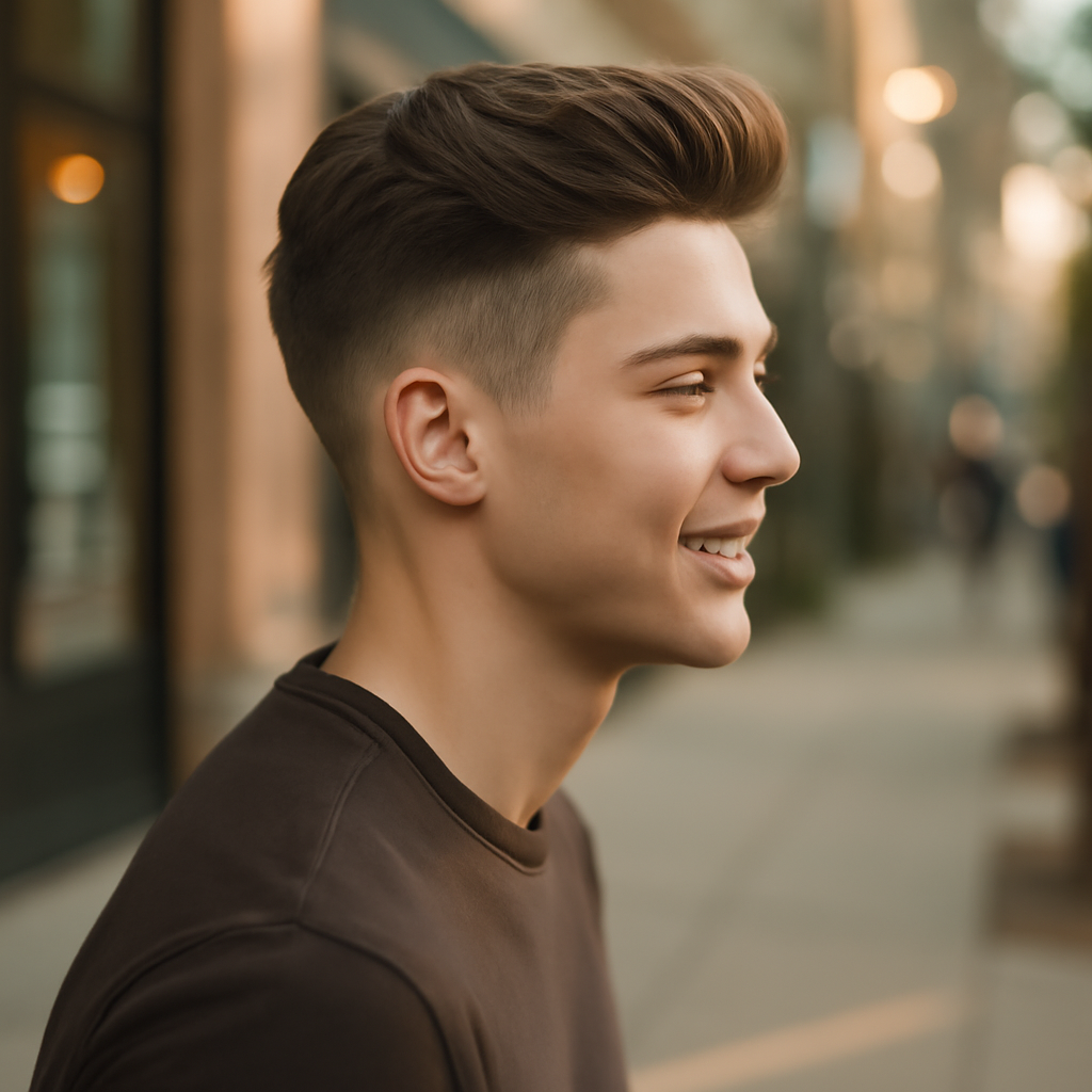 male haircuts - Side View