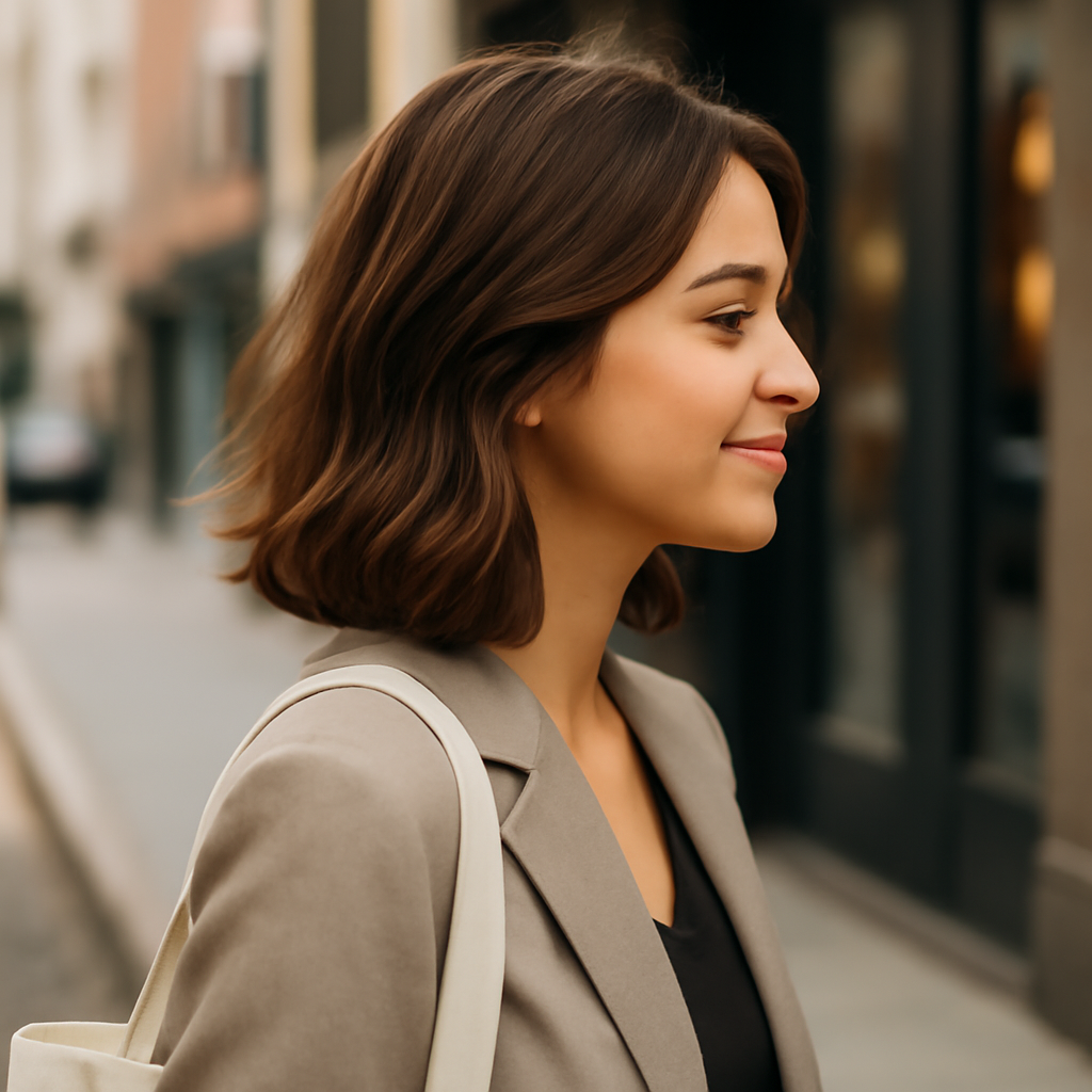 medium length hairstyles - Side View