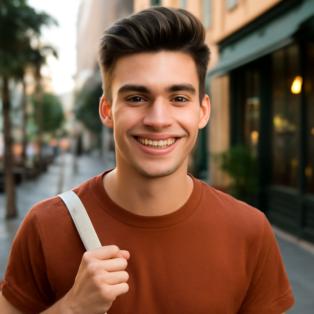 men haircuts - Front View
