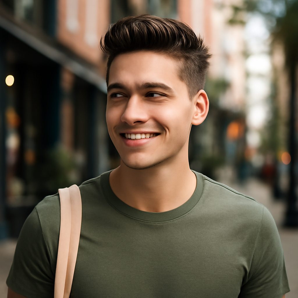 men hairstyles - Front View