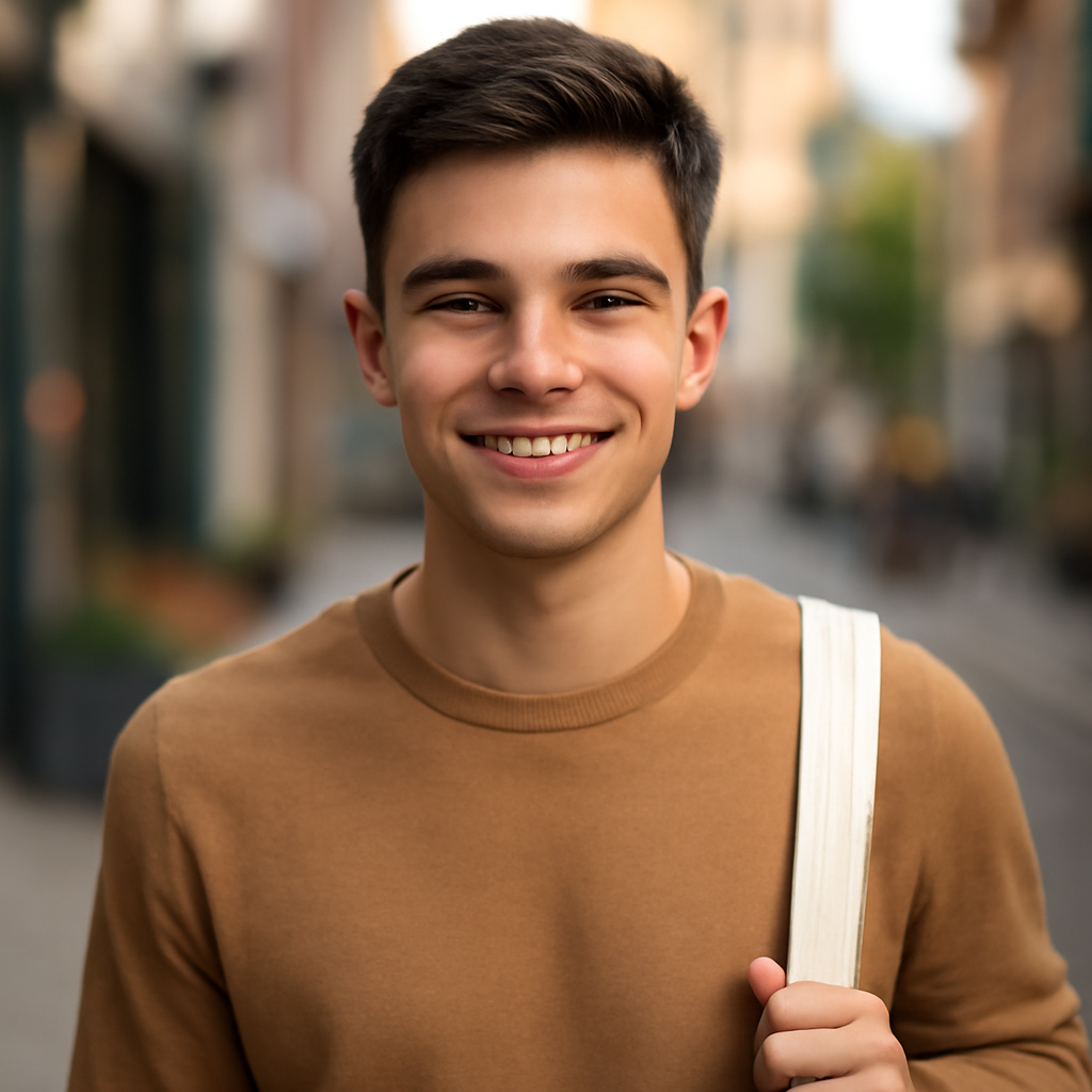 mens haircut - Front View