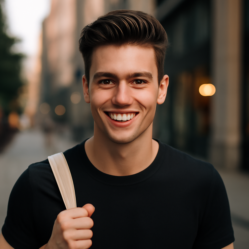 mens hairstyles - Front View