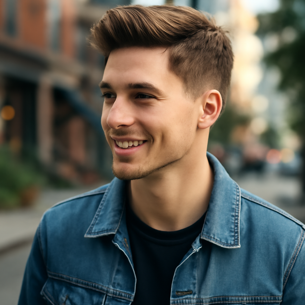 mens hairstyles - 3/4 Profile View