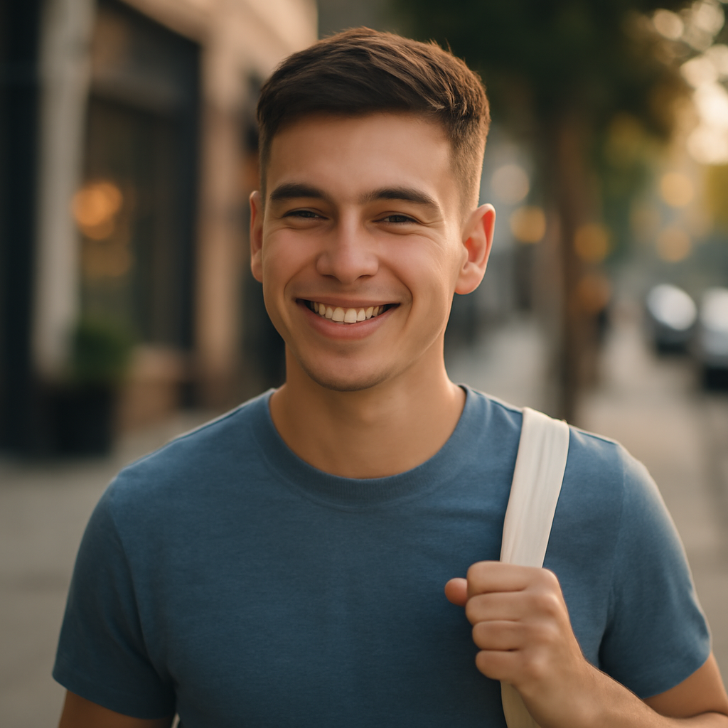 mens short haircuts - Front View