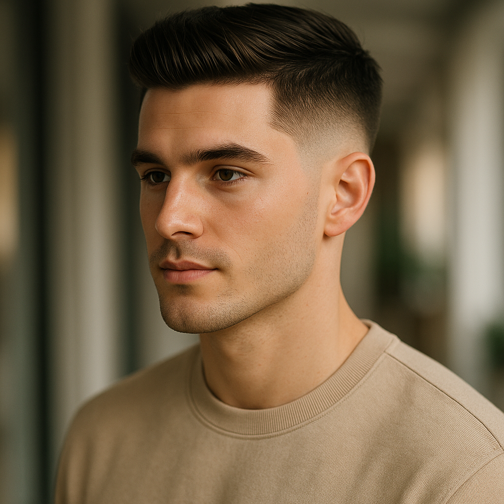 Mid taper hairstyle example 2