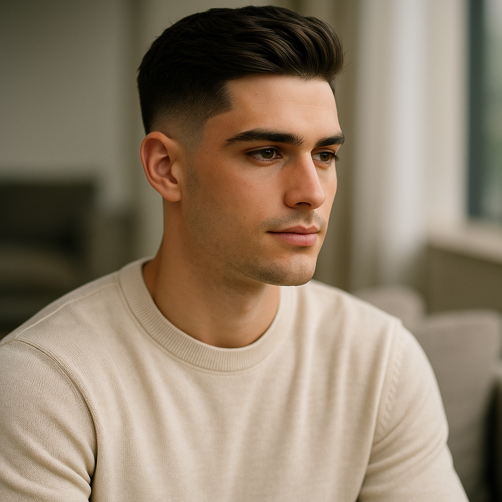 Mid taper hairstyle example 4