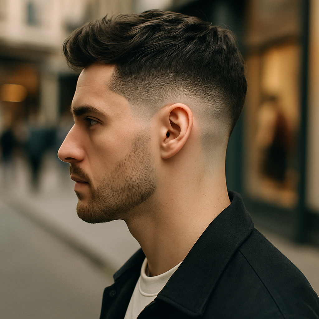 mid taper fade - Side View