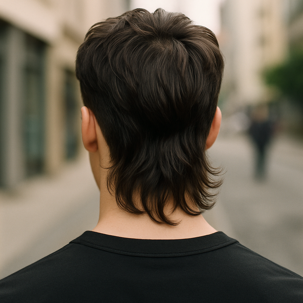 modern mullet - Back View