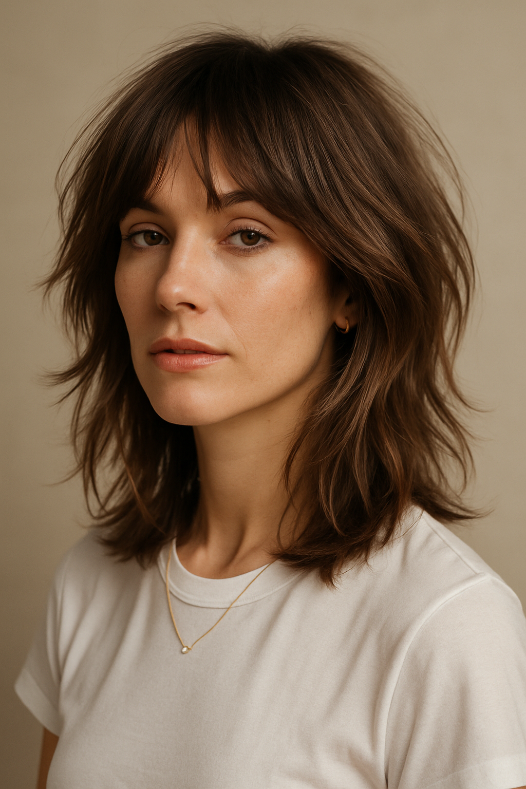 Modern Shag Cut: The Effortless Cool-Girl Hair Everyone Wants - 3/4 Profile