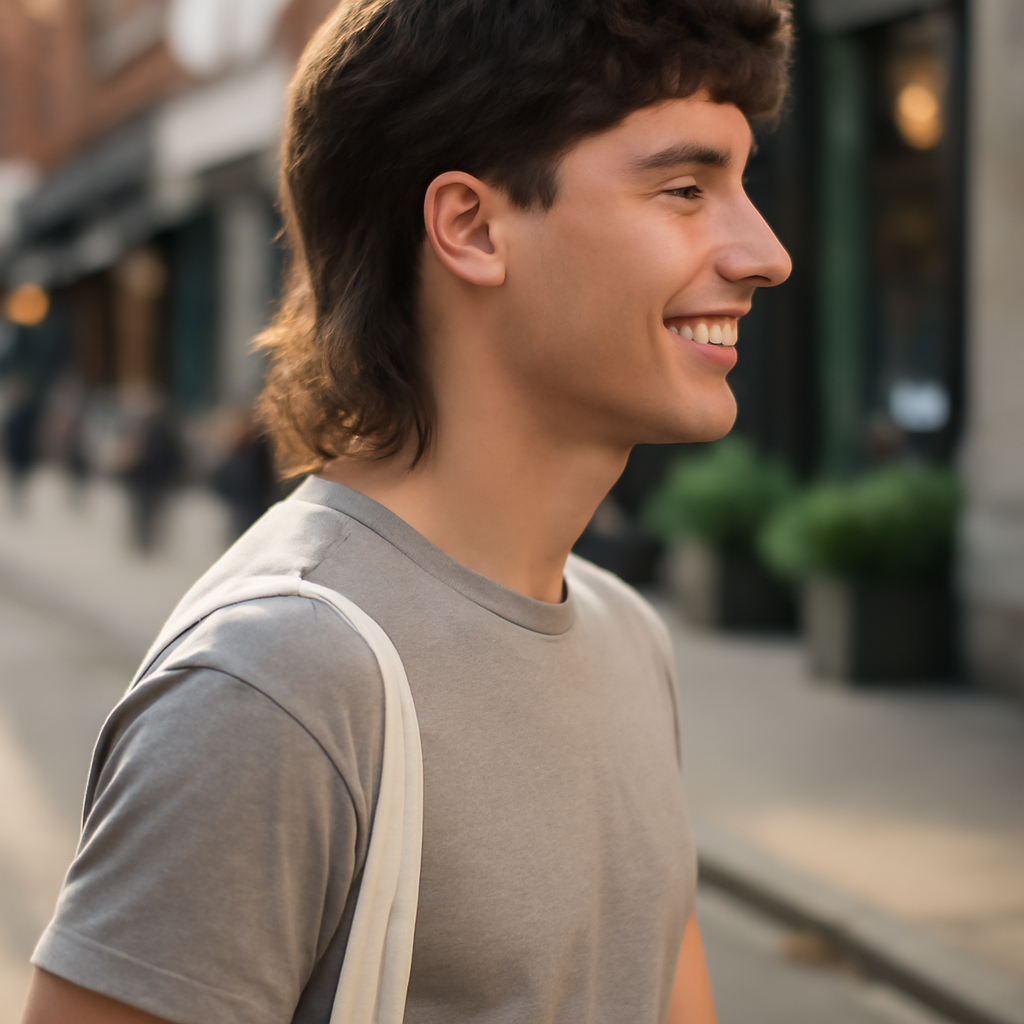 mullet hair - Side View