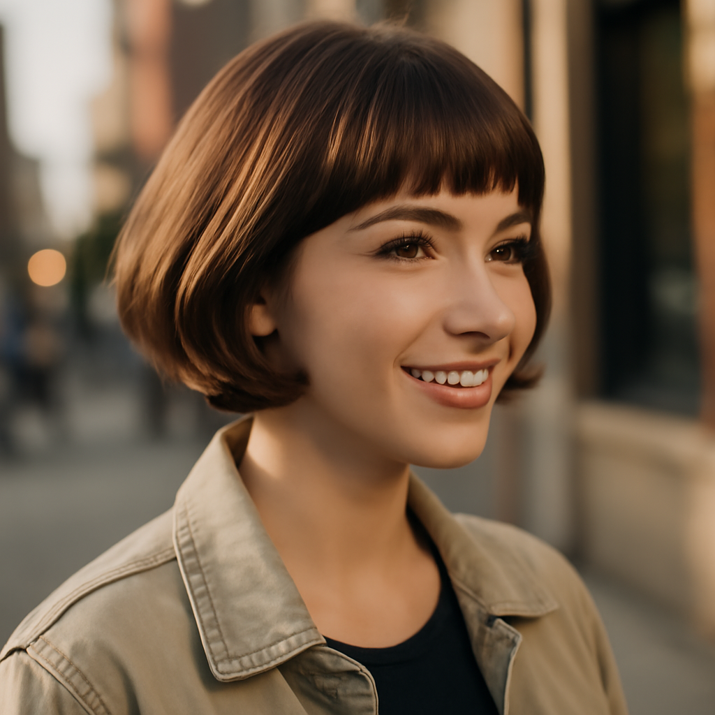 Pageboy - 3/4 Profile View