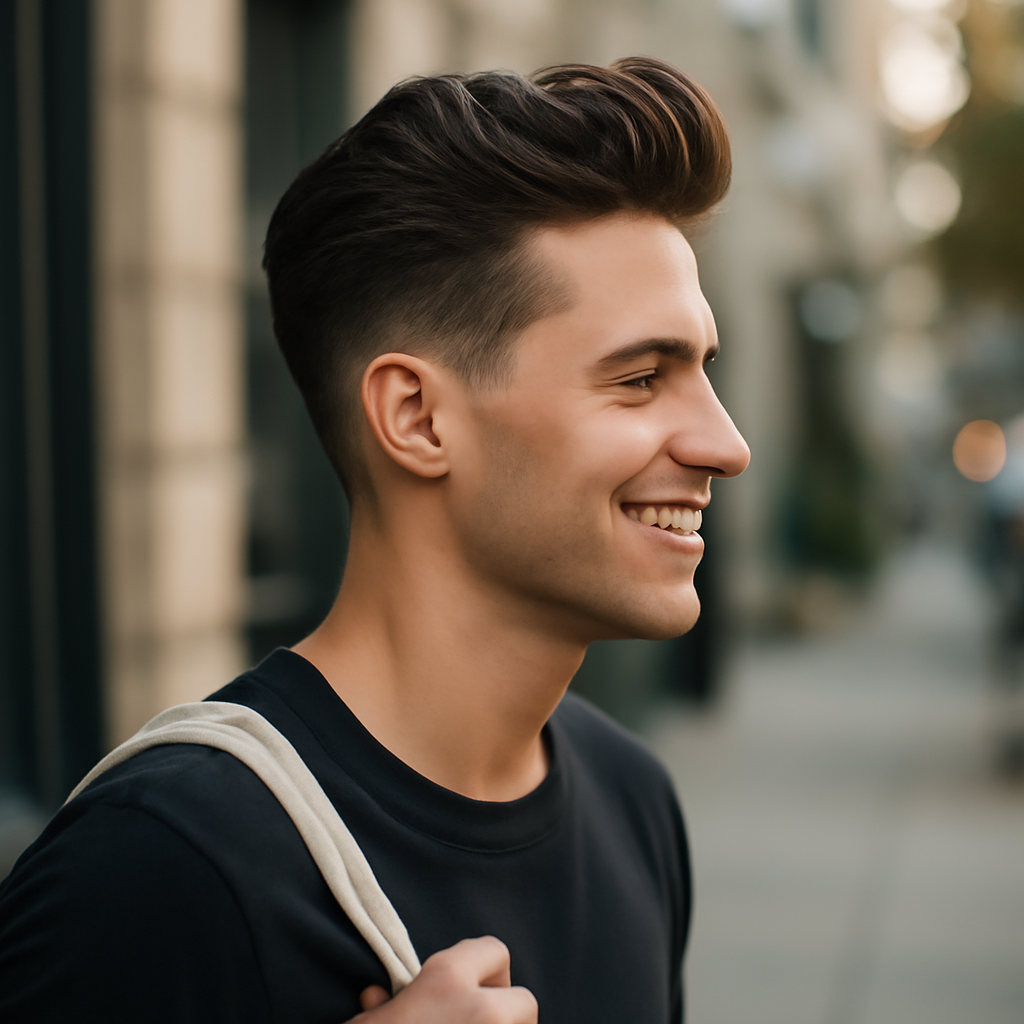 quiff - Side View
